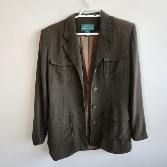 Vintage Wool Lauren Ralph Lauren Heritage Equestrian Old Money Blazer Jacket - Picture 5 of 16